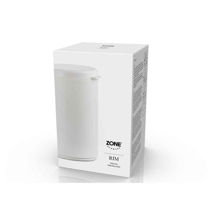 Poubelle de toilettes murale Rim
