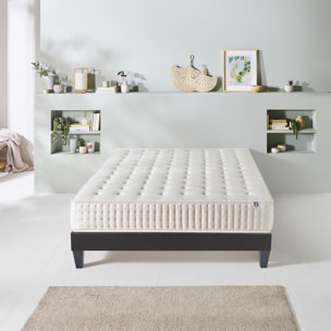 Matelas Vendôme, Soutien Ferme, 25 cm, Mémoire de Forme & Mousse Supersoft, Fabrication Française, Déhoussable