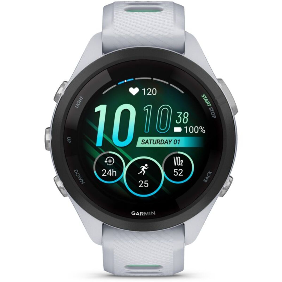 Montre connectée GARMIN Forerunner 265S Music BLANC / VERT AMOLED GPS LIVE TRACK
