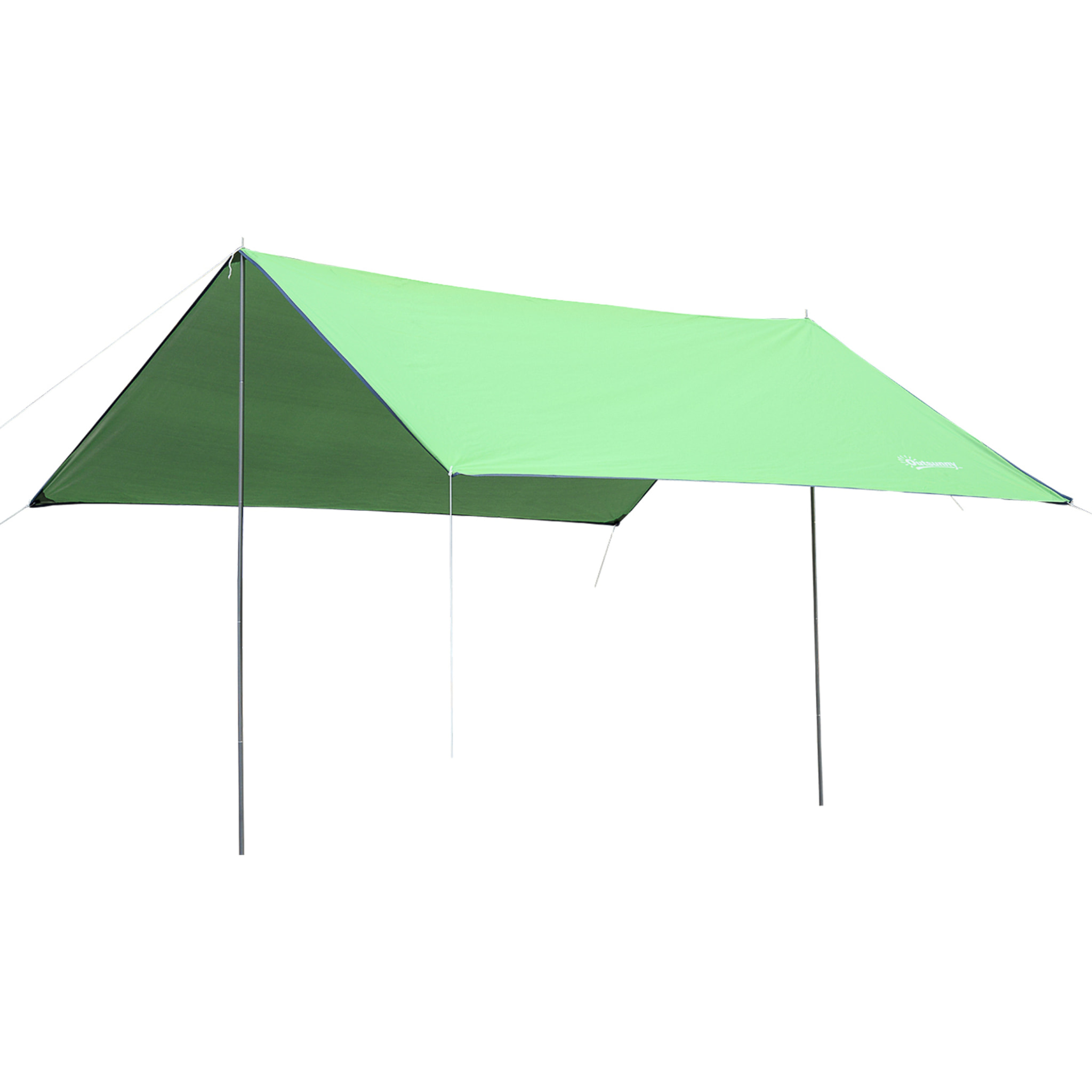 Toldo de Refugio Portátil Protección Solar 3x3 m Verde