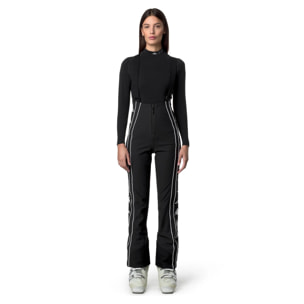 Kappa - Pantalones Mujer Negro - 6Cento 685 222 Banda