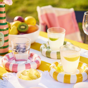 Set di caraffa 1L e 6 bicchieri da acqua da 31 cl Stripy