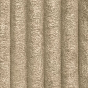 CAMELIA - Canapé 3 places en velours côtelé épais taupe