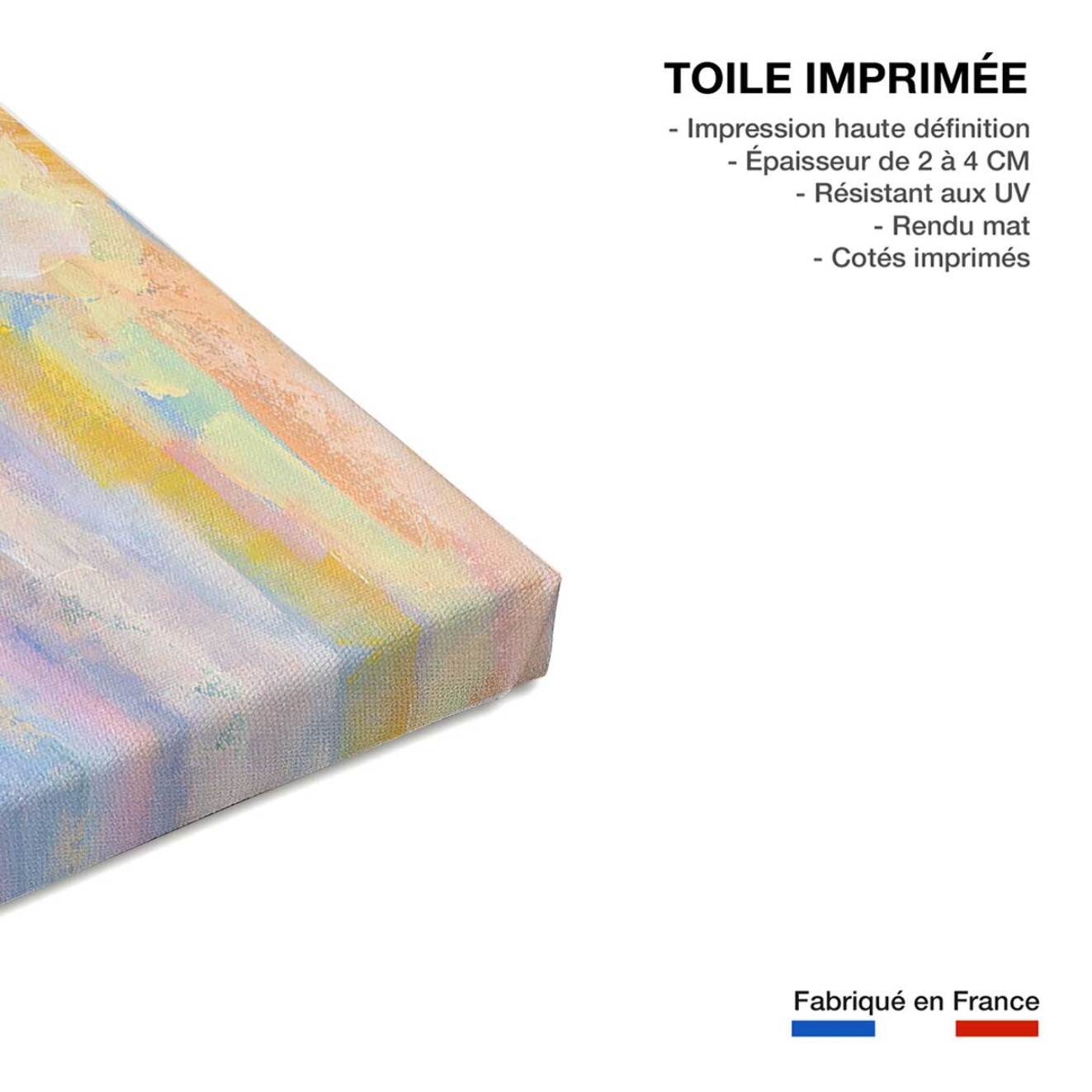 Tableau paysage mer voile du dimanche  Toile imprimée