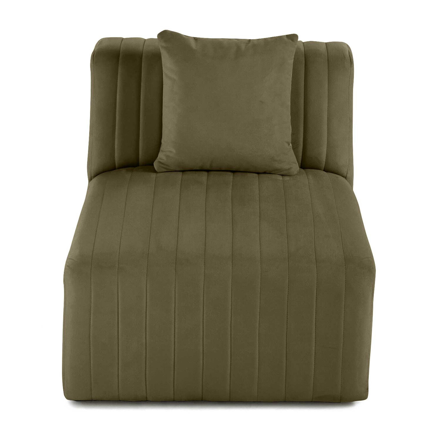 Nova - module d'assise sans accoudoirs - en velours - Vert