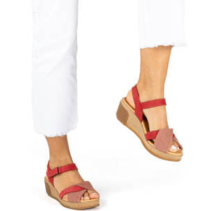 Sandalias N5038 PLEASANT-LINO LOTO / LEAVES color Loto