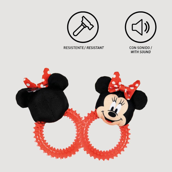 Aro mordedor tpr para perros diseño minnie