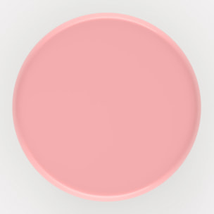 Table d'appoint ronde en métal rose D40 cm - Anouk