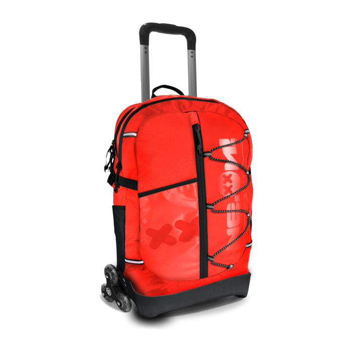 Zaino trolley  staccabile tre ruote, Ne.on! Reflex orange