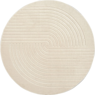 Tapis rond FIRU Tapis doux en relief