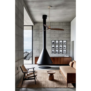 JUST FAN M Ventilatore a soffitto oro vecchio/noce