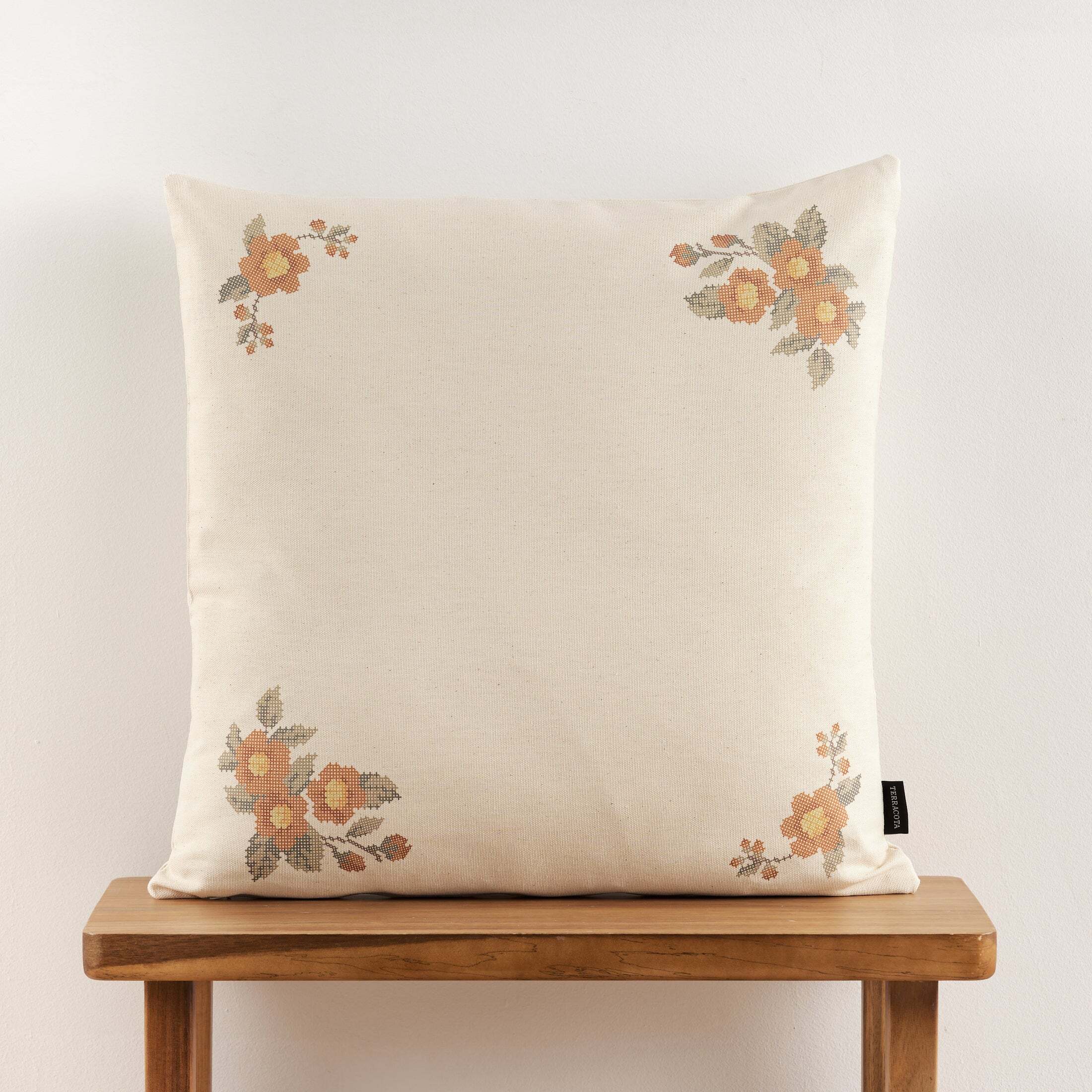 Housse de coussin 100 % coton 50x50 cm Aldaia A