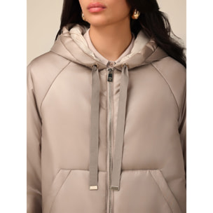 Oltre - Plumífero ligero con capucha - Beige