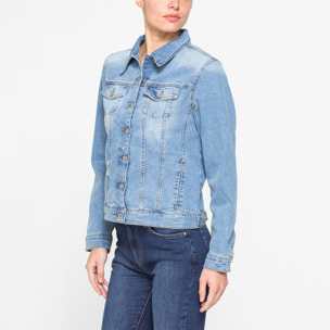 GIUBBINO IN DENIM BASIC STYLE