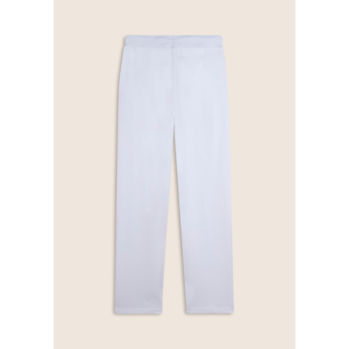 Pantaloni Sportivi Gamba Dritta con Vita Elasticizzata