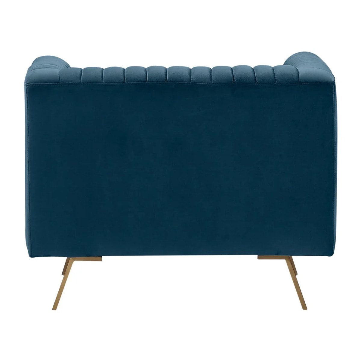 Fauteuil en velours bleu foncé - Gatsby