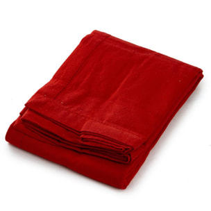 Tovaglia ajour in cotone - ROSSO