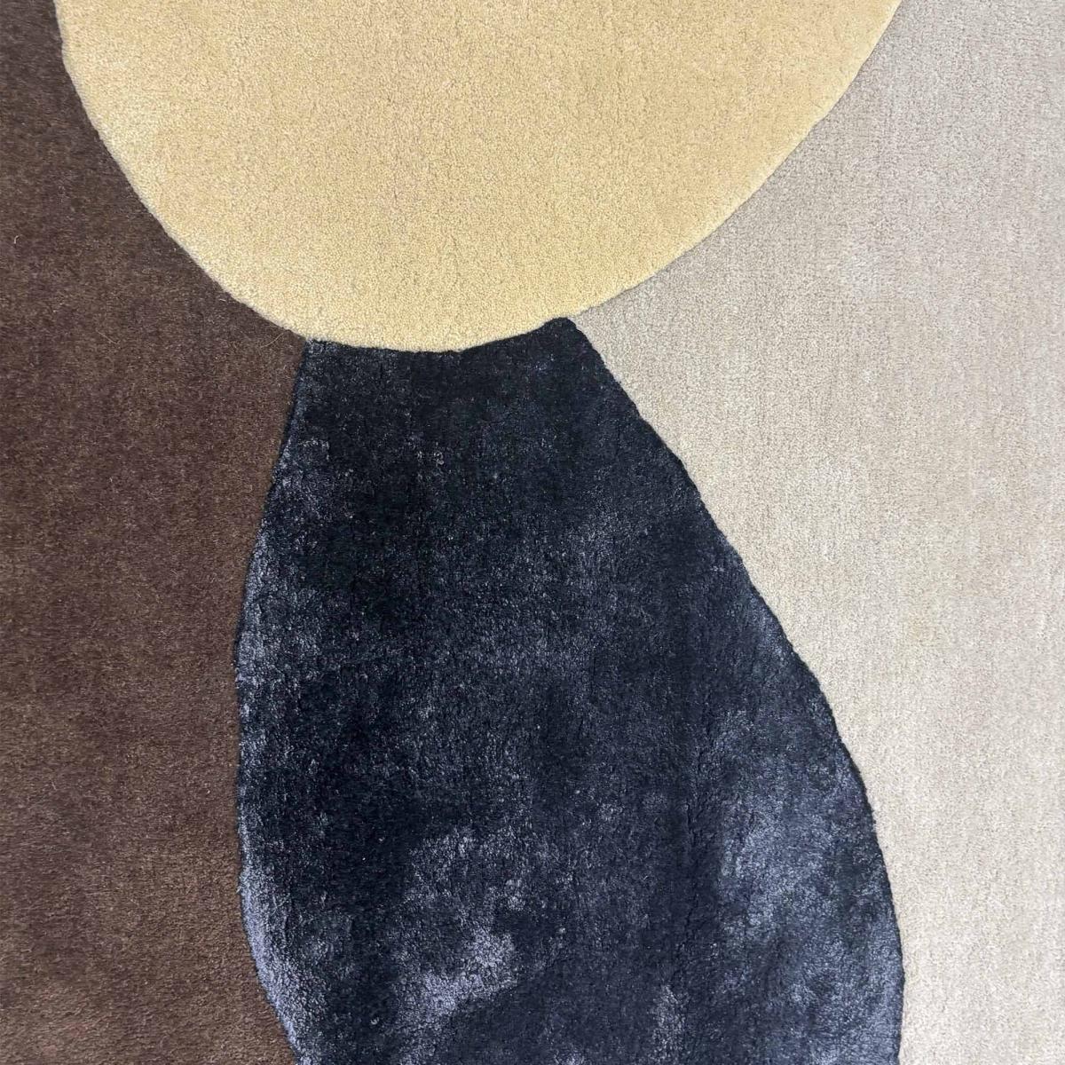 Tapis salon, Motif Abstrait, Forme Originale, Laine Noble, Élégant