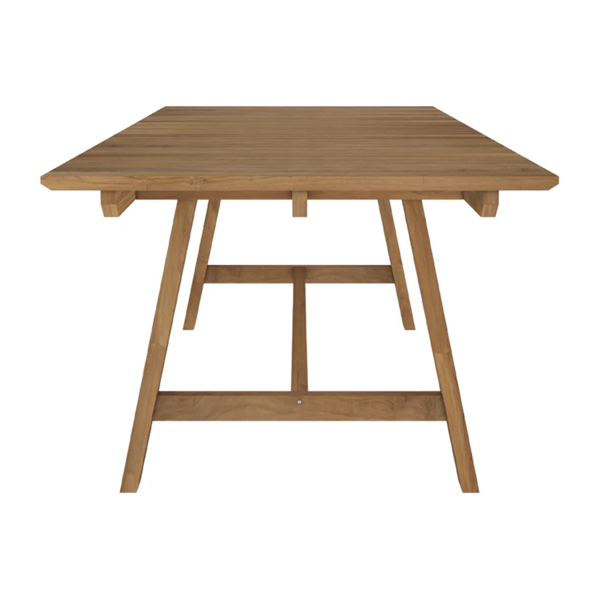 Table de jardin 240 cm en bois de teck massif - Budi