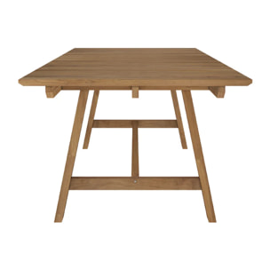 Table de jardin 240 cm en bois de teck massif - Budi