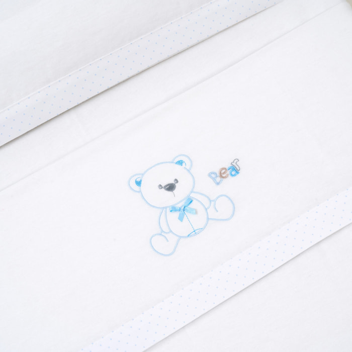 Juego sábanas Franela para carro o capazo mod. Oso Lazo