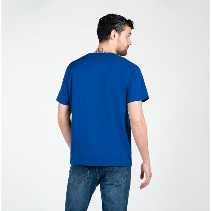 T-shirt basic con logo ricamato