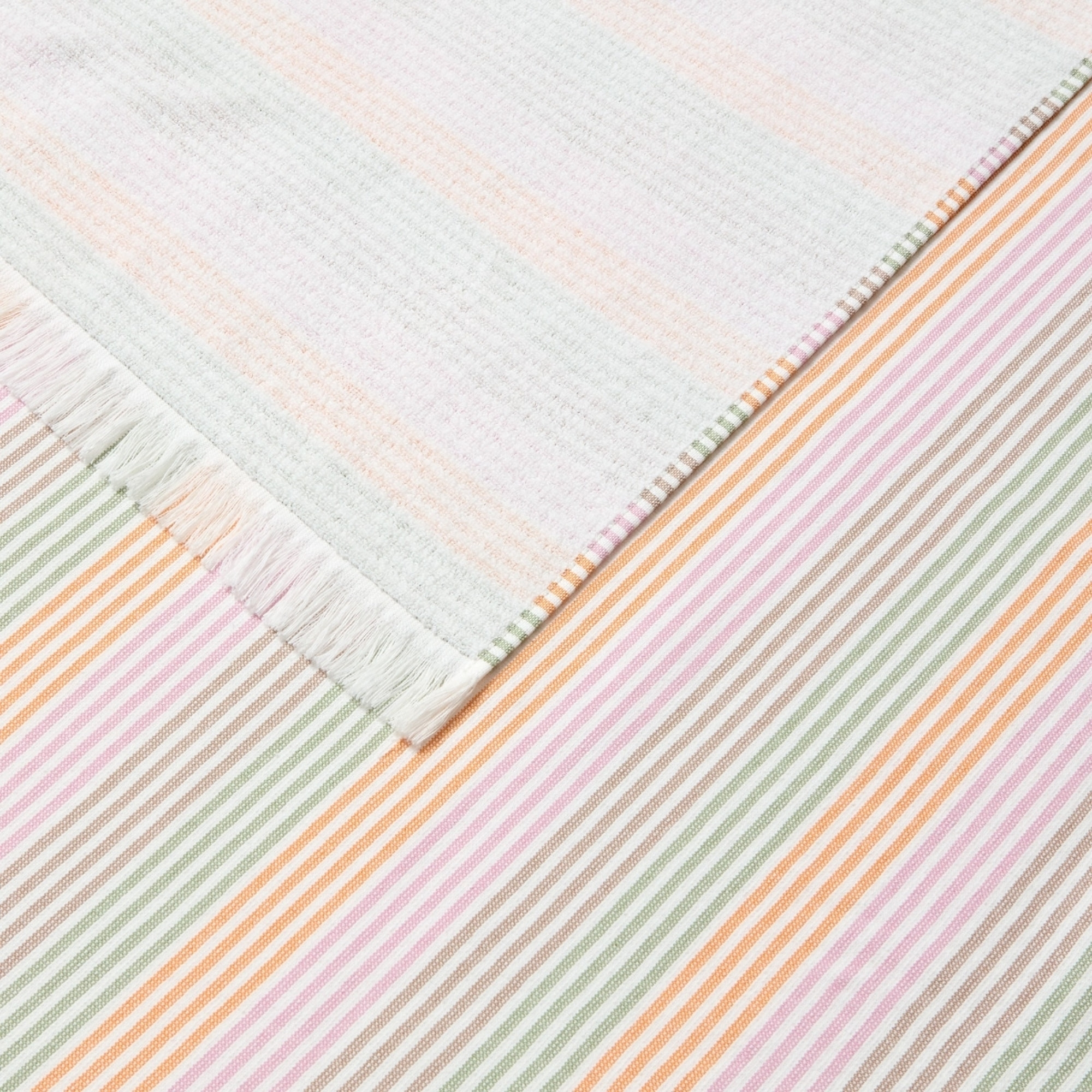 Toalla doble faz tejido y rizo Bite color naranja