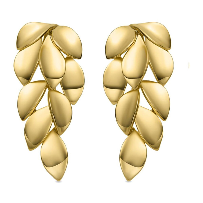 Pendientes acabado oro 18k