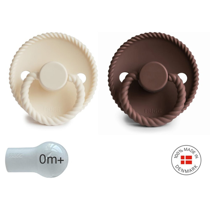 Frigg Pack 2 Chupetes Block Silicona Rope