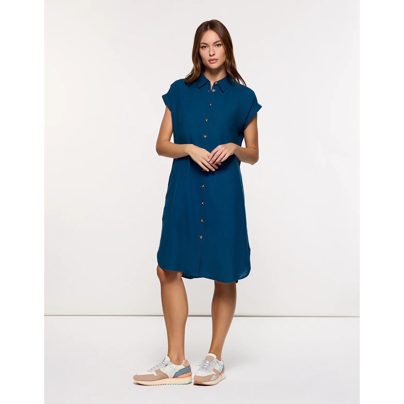 Vestido Midi Azul - Bayo