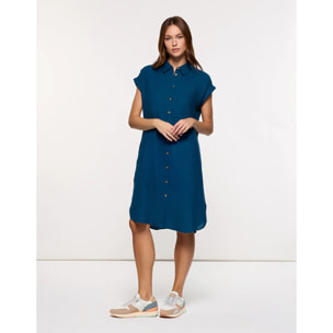 Vestido Midi Azul - Bayo
