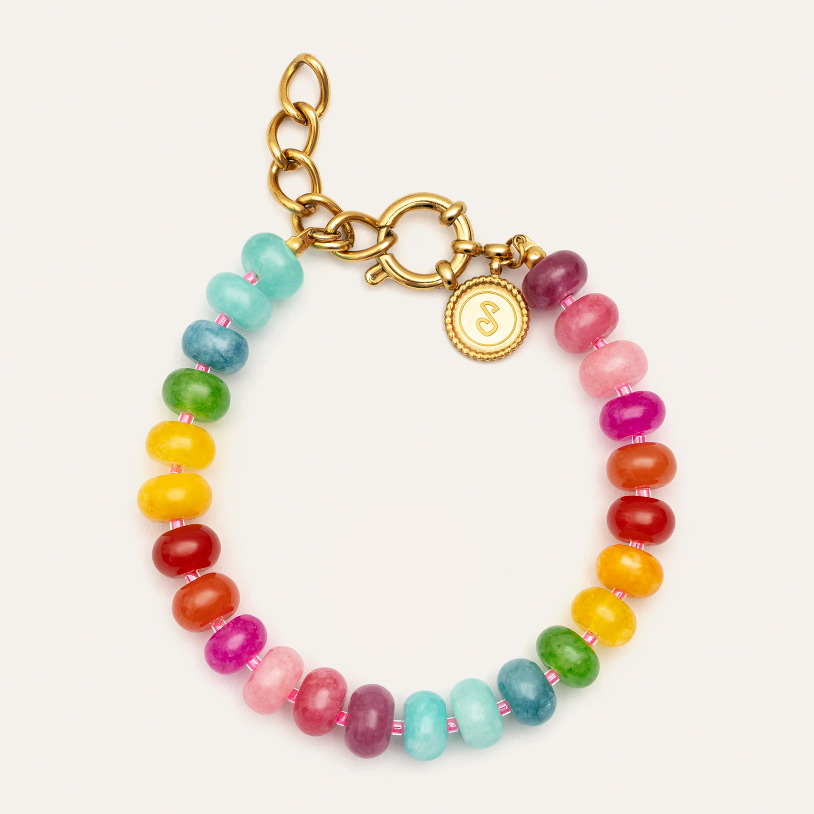 Bracciale Bloom Stones Acciao Placcato Oro