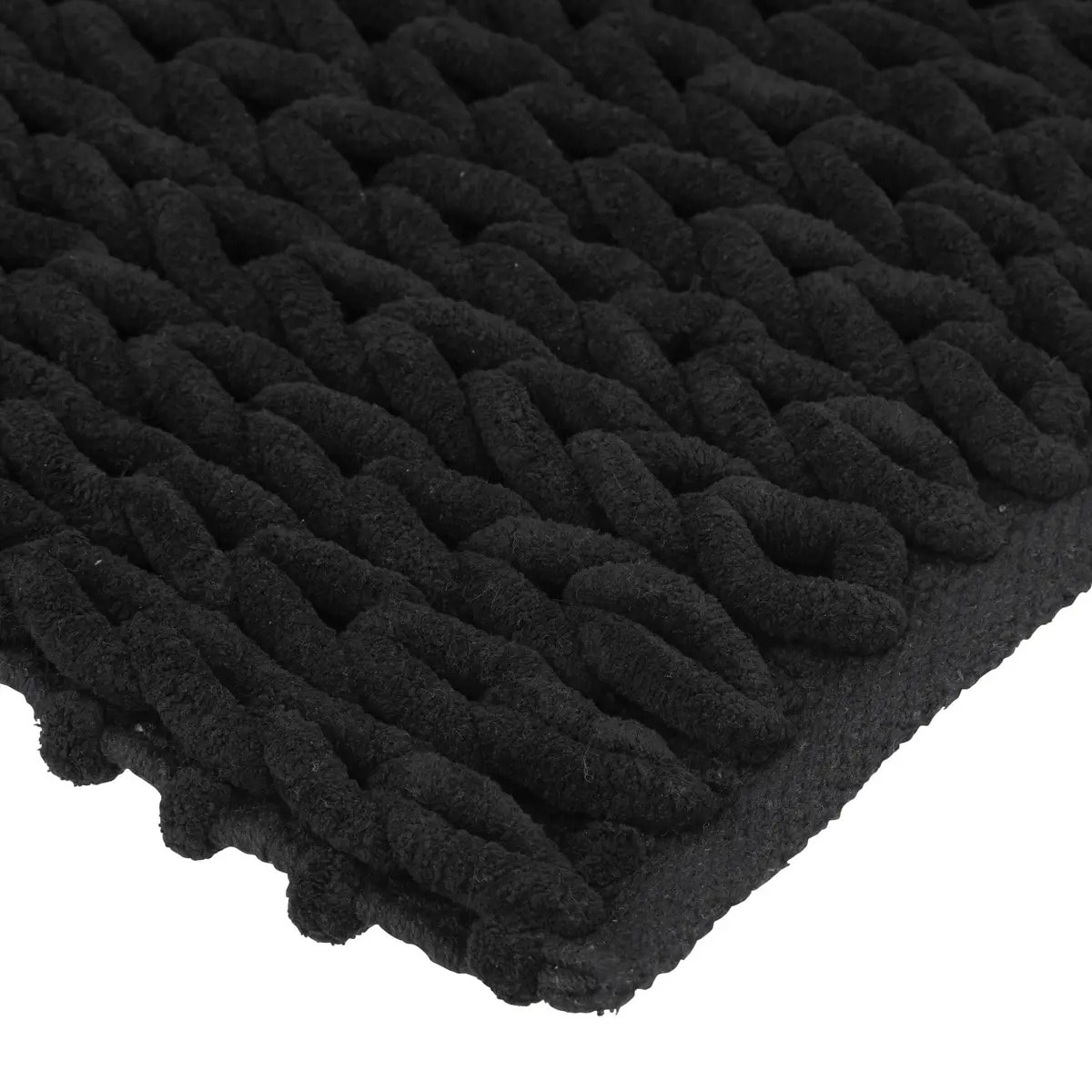 Tapis de bain 50x120 cm Noir khôl Colorama