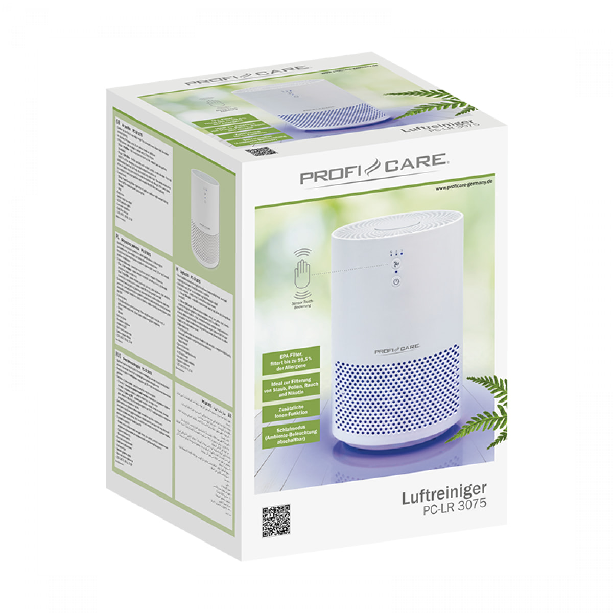 Purificateur d'air éclairage LED Proficare PC-LR 3075 Blanc