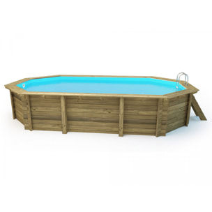 Piscine bois " Brazilia 132 "  5.86 x 3.86 x 1.32 m