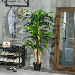 Dracaena Artificial de PP PE Cemento Ø20x160 cm Verde