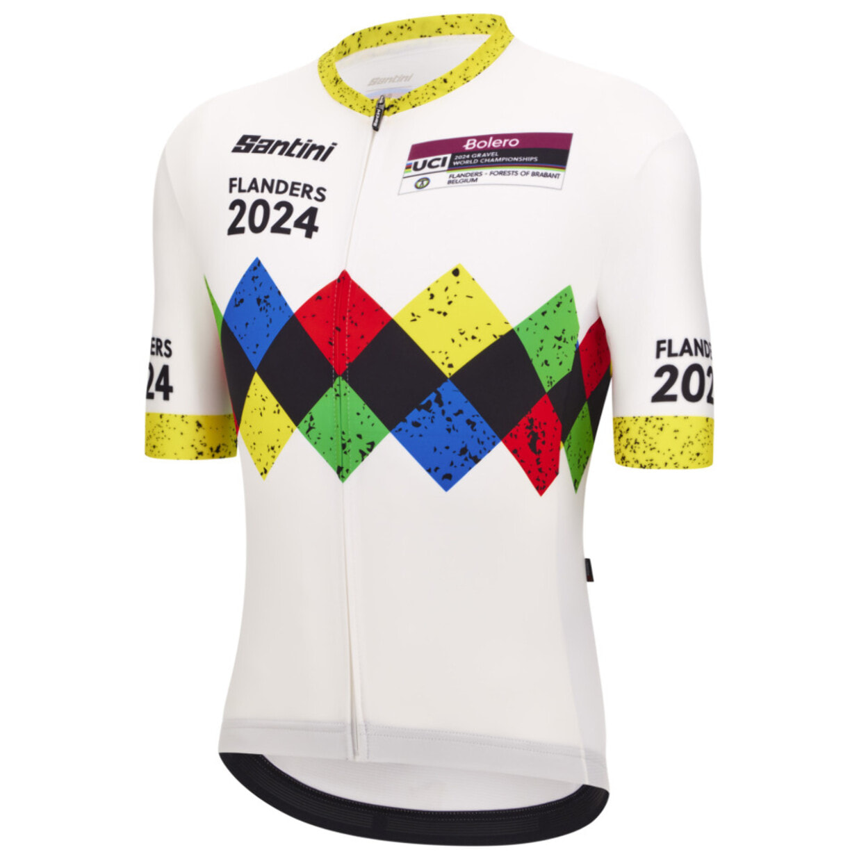 2024 Uci Gravel World Championships - Maillot Unisex Leuven - Blanco - Unisex