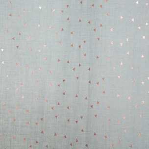 Rideau à oeillets "Berlingot" - bleu gris 140x250 cm