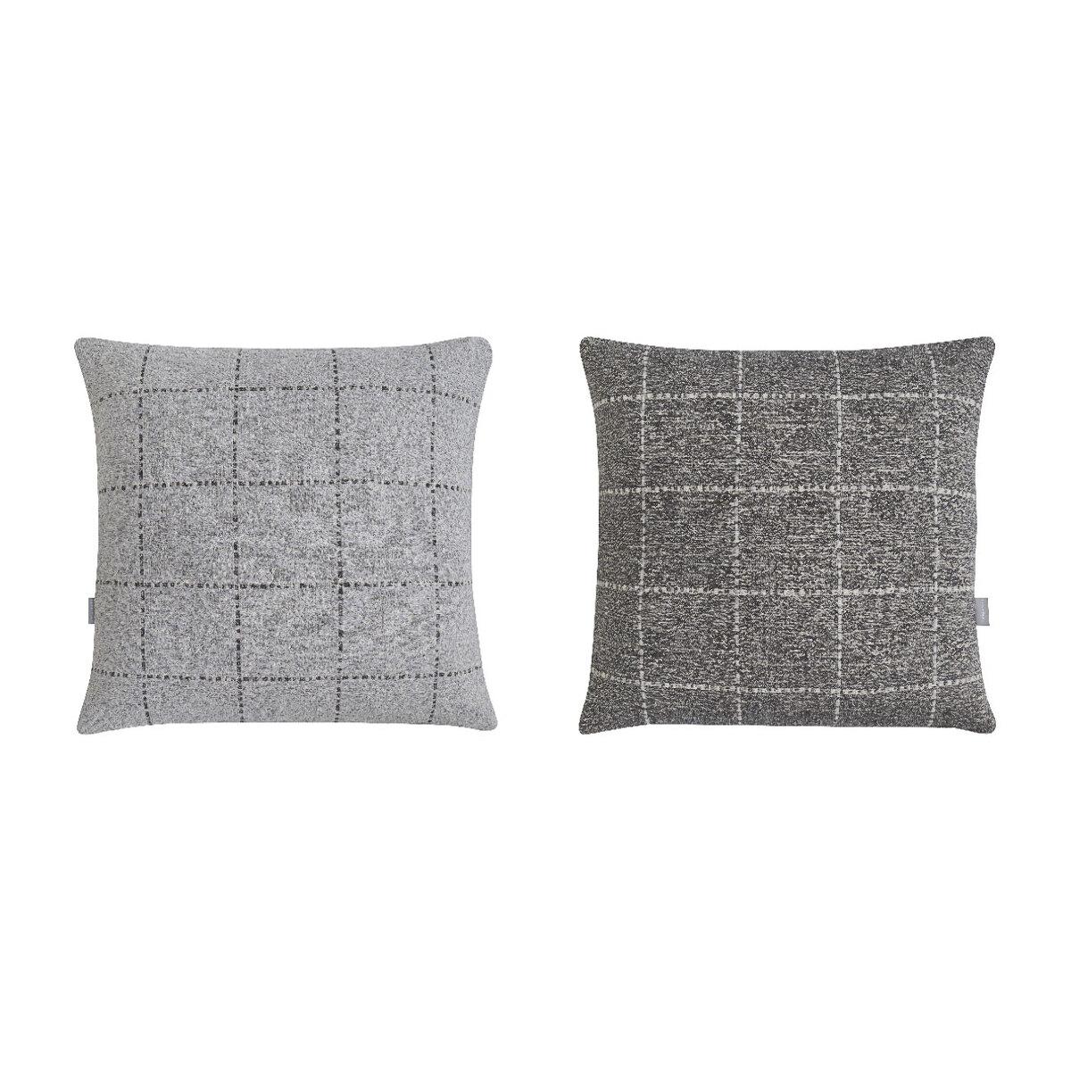 Lot de 2 huosses de coussin MARNE gris