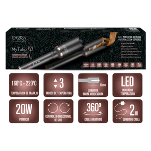 Rizador Automatico Mytulip - Negro - 20 W
