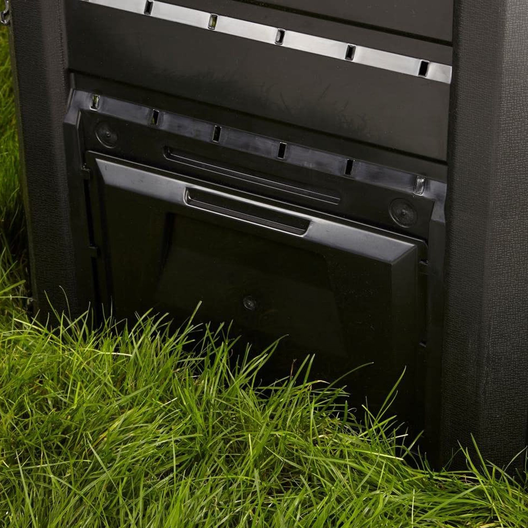 Compostador 1200 l prosperplast compogreen module de plástico en color negro, 82,6 (alto) x 198 (ancho) x 71,9 (profundo) cms