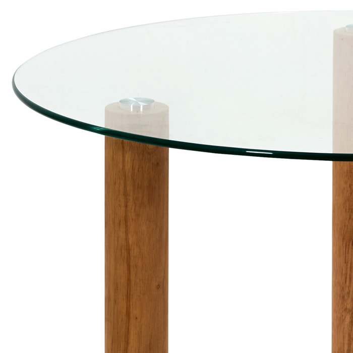 Table Ronde Verre Trempe Clara