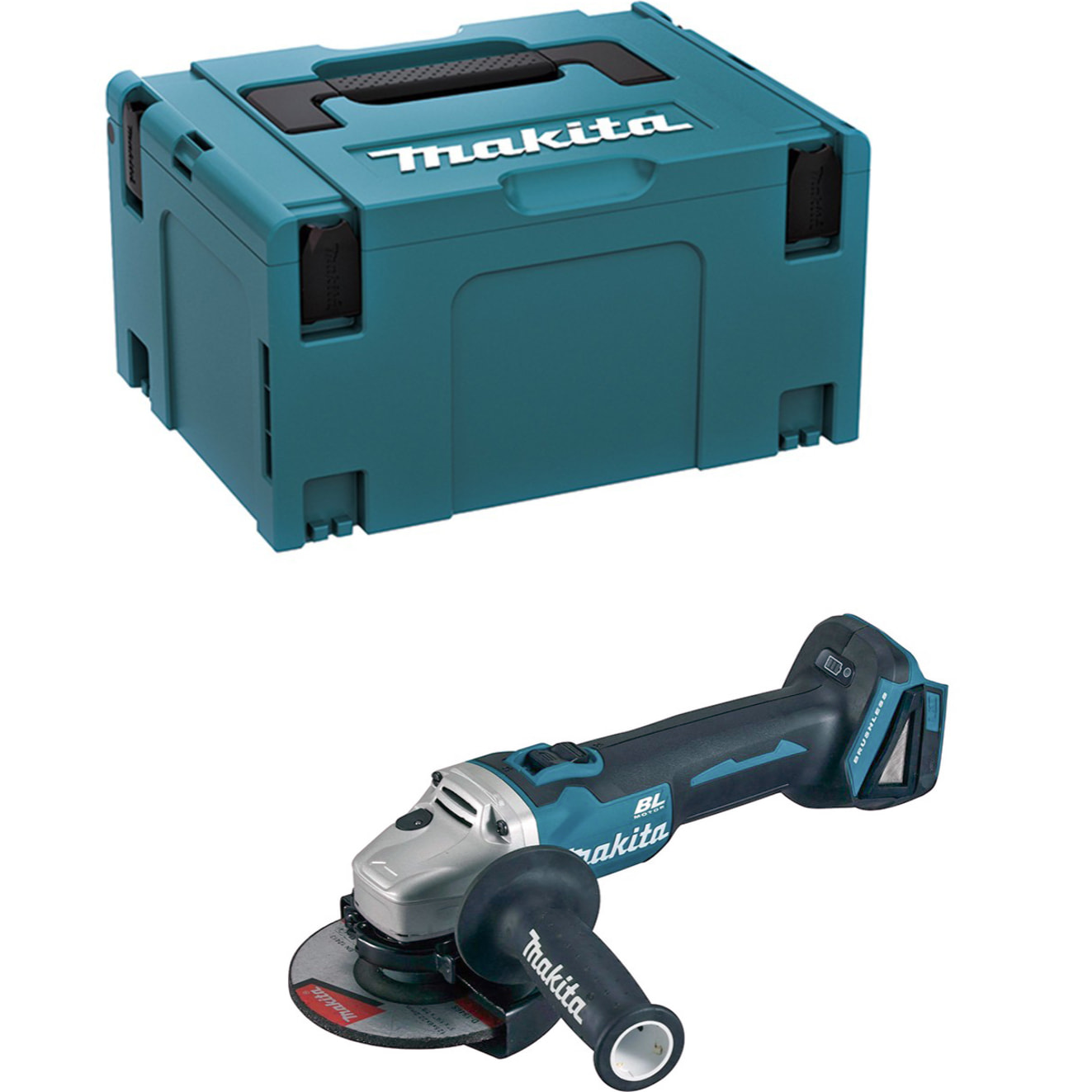 Meuleuse Ø 125 mm 18 V Li-Ion - MAKITA - Sans batterie, ni chargeur - DGA504ZJ