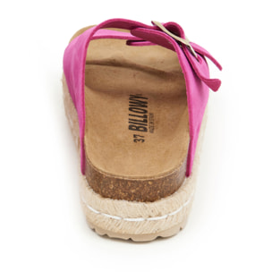 SANDALO CON ZEPPA BILLOWY ROSA