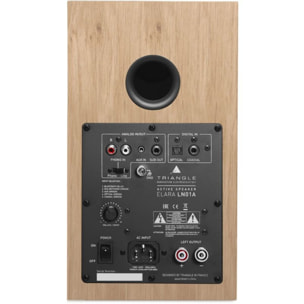 Enceinte bibliothèque active TRIANGLE LN01A ELARA Chene Clair