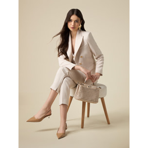 Oltre - Blazer effetto doppiopetto - Beige