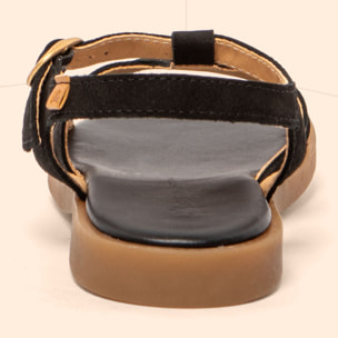 Sandalias N5879 NOBUCK BLACK/ ARENISCA color Black