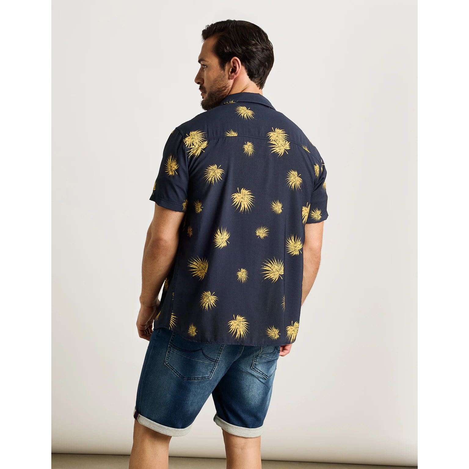 Camisa Manga Corta Azul Marino - Sunflower