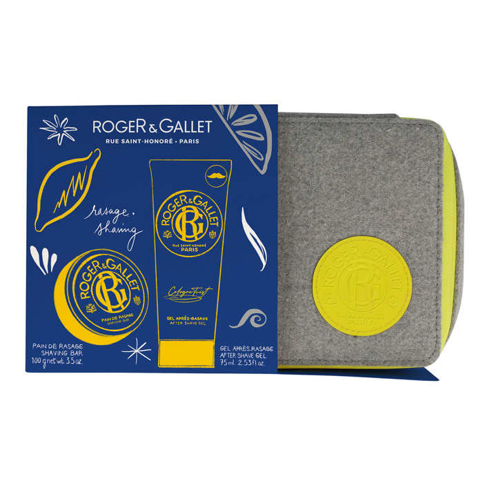 Cologne Twist - Coffret Vanity Pain de Rasage 100 g + Gel après-rasage 75 ml