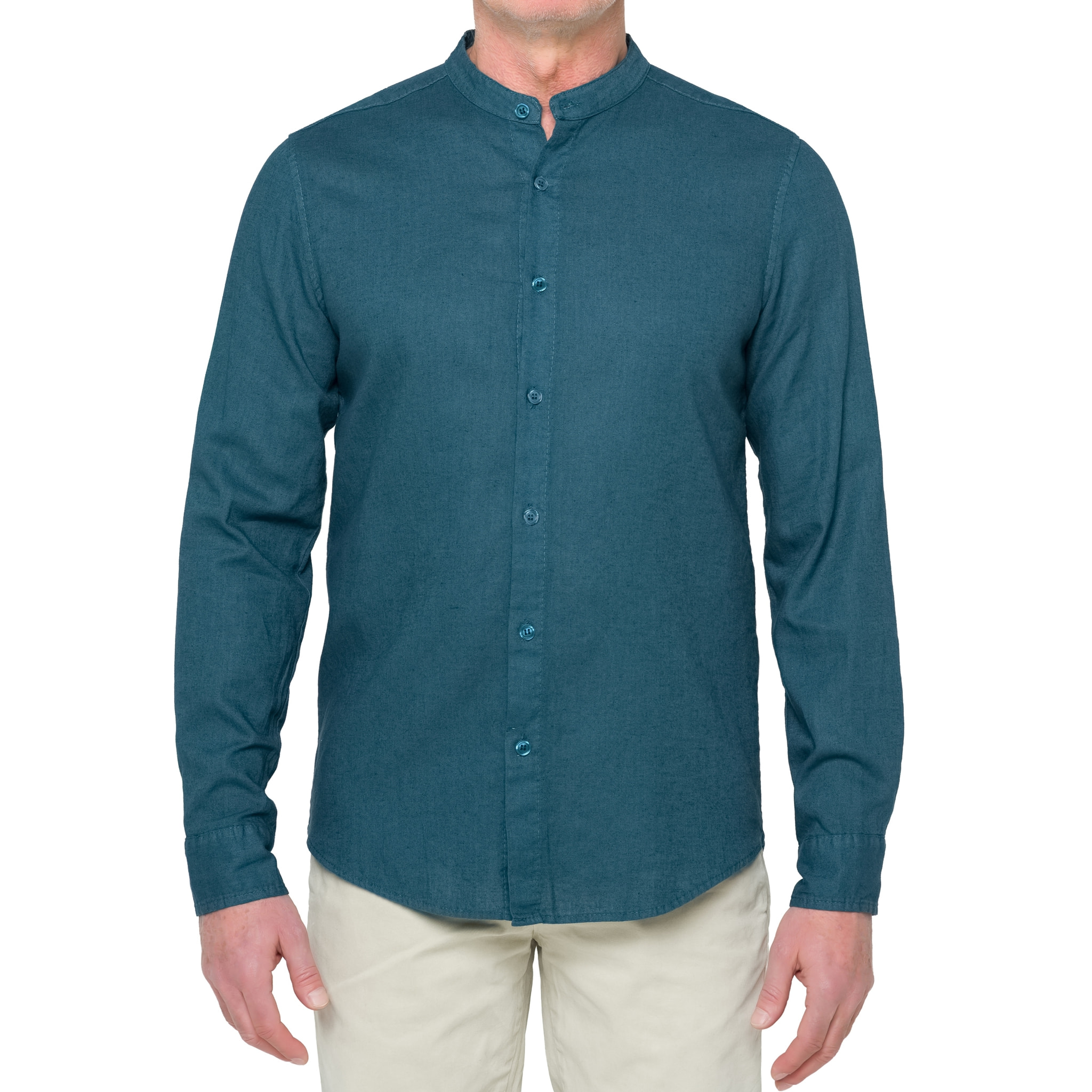 Camisa de lino Hot Buttered Tongareva Azul